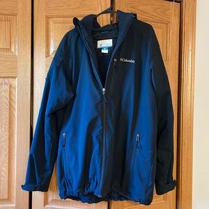 Men’s Columbia black winter coat with hood